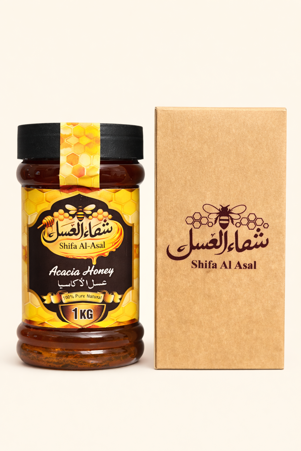 Shifa Al Asal Premium Acacia Honey (1 KG) – 100% Pure | کیکر / پھلای شہد