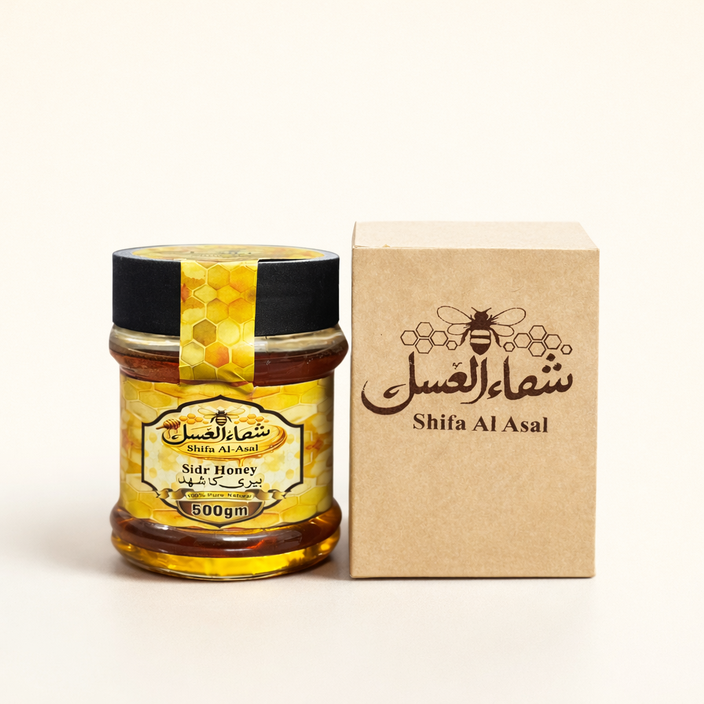 Shifa Al Asal Premium Sidr Honey (500 gm) – 100% Pure Export Quality | بیری کا شہد